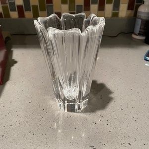 Vintage Orrefors Corona crystal vase